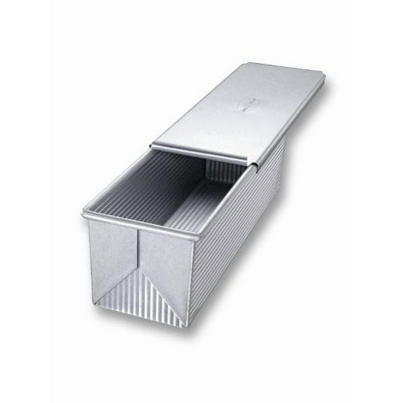 USA Pan Pullman Loaf Pan with Cover, 13x4x4 inches, Aluminized Steel