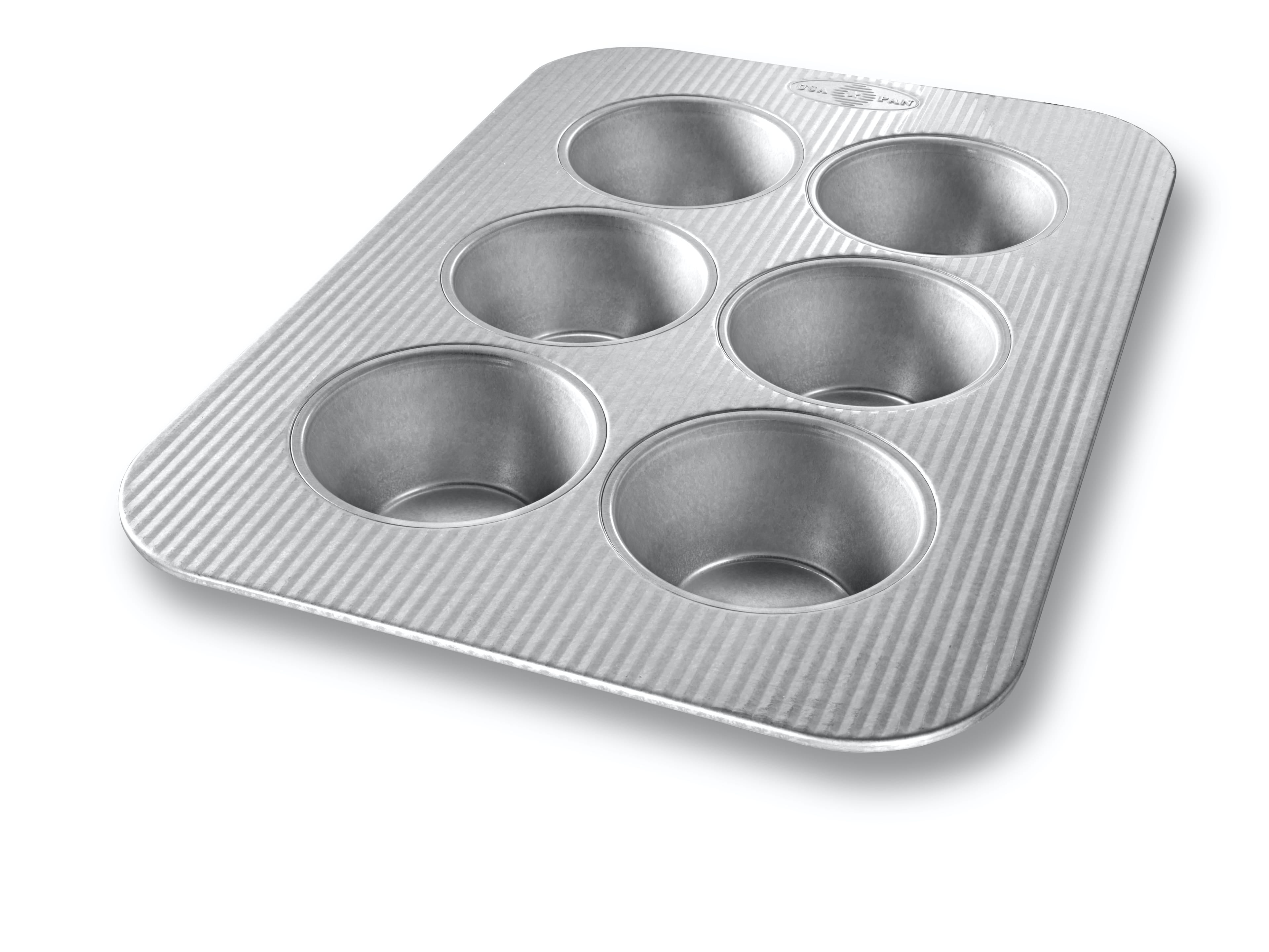 Michael Graves Design Indigo Non-Stick 6-Cup Carbon Steel Muffin