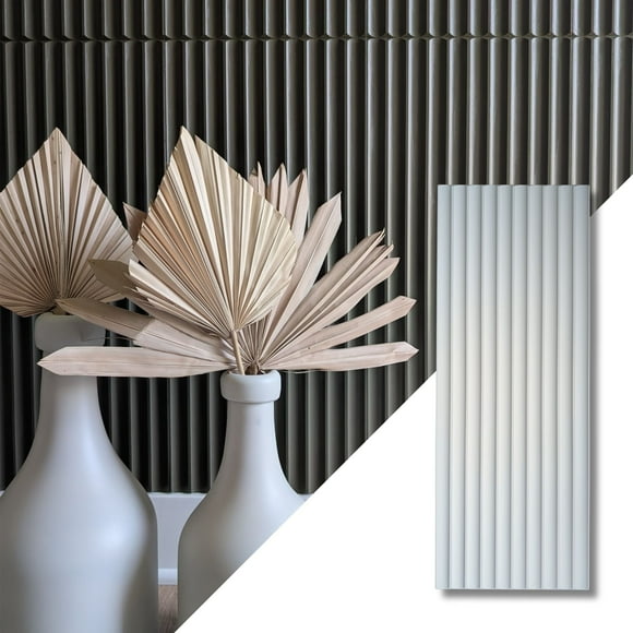 Fluted Wall Panels – 8-Pack (12" x 45" Each) – 1" Wide Flutes – Paintable MDF Wall Paneling - USA Panel Co.