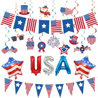 Usa 4 String Decoration Red White Blue Party Goods Unisex Usa 4 String Decoration Red White Blue Party Goods Unisex
