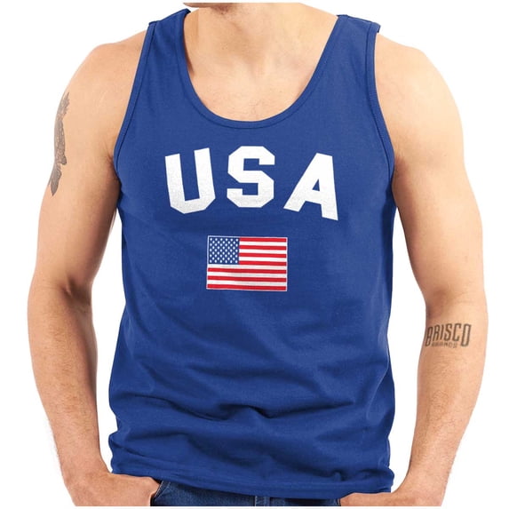 USA Patriot 4th of July Memorial Day Tank Top T Shirts Men Women Brisco Brands M