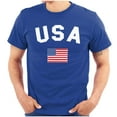 thumbnail image 1 of USA Patriot 4th of July Memorial Day Plus Size Crewneck Graphic Tee Shirt Brisco Brands 3X, 1 of 6
