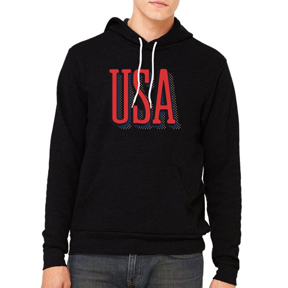 USA Patriot Hoodie, 4th of July Sweater, Unisex Graphic hoodies - Black MH200HOODPATRIOT S24 M