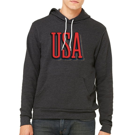 USA Patriot Hoodie, 4th of July Sweater, Unisex Graphic hoodies - Charcoal MH200HOODPATRIOT S24 XL