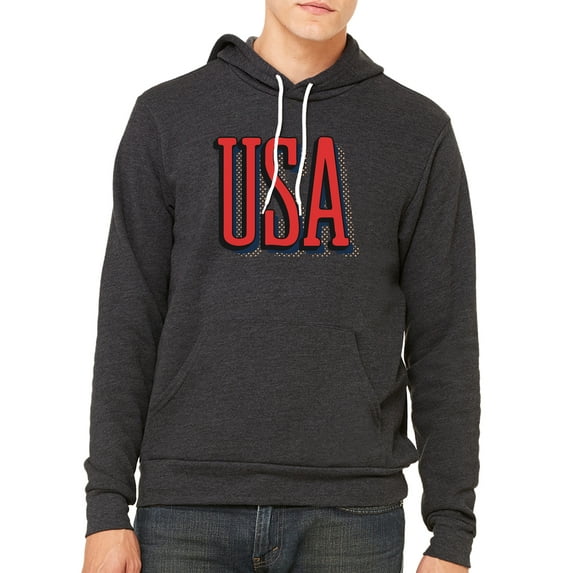 USA Patriot Hoodie, 4th of July Sweater, Unisex Graphic hoodies - Charcoal MH200HOODPATRIOT S24 XL