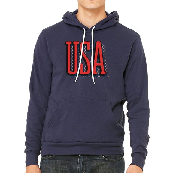 USA Patriot Hoodie, 4th of July Sweater, Unisex Graphic hoodies - Navy MH200HOODPATRIOT S24 2XL