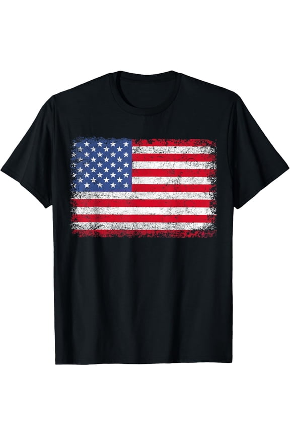 USA Patriotic American Flag For Men Women Boys Girls US 4th of July T-Shirt Tee