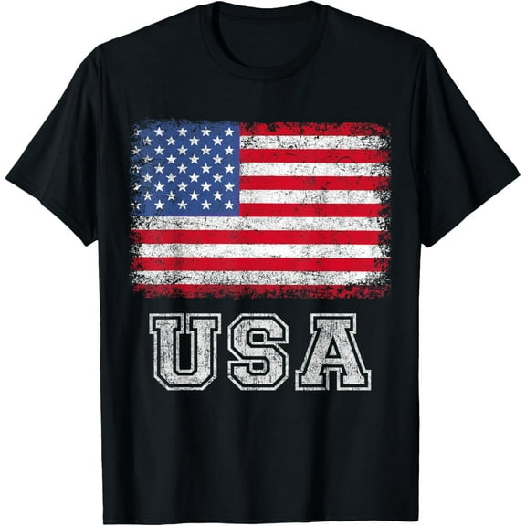 USA Patriotic American Flag For Men Women Kids Boys Girls US T-Shirt