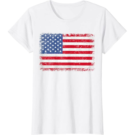 USA Patriotic American Flag US Short Seelve Gift T-Shirt