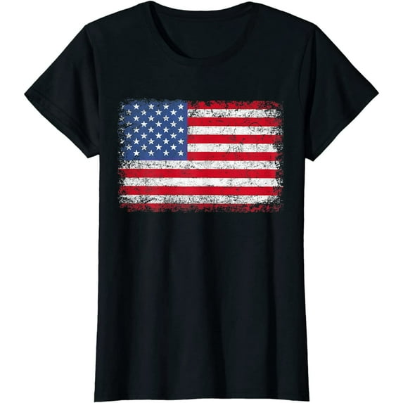 USA Patriotic American Flag US Short Seelve Gift T-Shirt