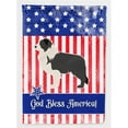 thumbnail image 1 of USA Patriotic Black Border Collie Flag Canvas House Size, 1 of 1