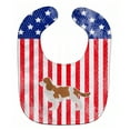 thumbnail image 1 of USA Patriotic Cavalier King Charles Spaniel Baby Bib, 1 of 3