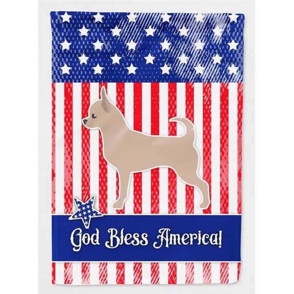 USA Patriotic Chihuahua Flag Garden Size