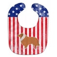 thumbnail image 1 of USA Patriotic Collie Baby Bib, 1 of 3