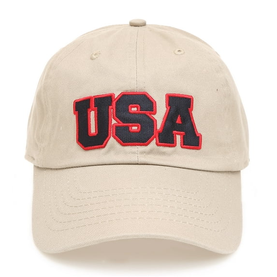 USA Patriotic Cotton American Flag Embroidered Patch Baseball Cap Hat
