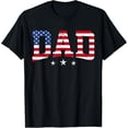 thumbnail image 1 of USA Patriotic Dad Father's Day American Flag 4th of July Dad T-Shirt, 1 of 6