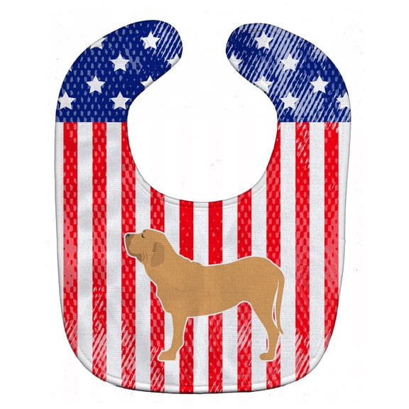 USA Patriotic Fila Brasileiro Baby Bib