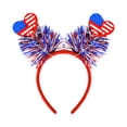 thumbnail image 1 of USA Patriotic Headband for Independence Day & Holiday Celebrations, Festive Red White Blue Star Hair Accessory, Party Decorations & Group Favors, 1 of 5