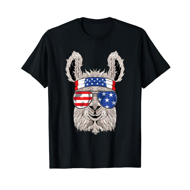 Usa Patriotic Llama Shirt - July 4th T-Shirt - Alpaca Usa Patriotic Llama Shirt - July 4th T-Shirt - Alpaca