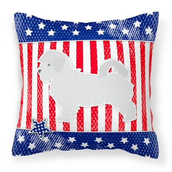 USA Patriotic Maltese Fabric Decorative Pillow
