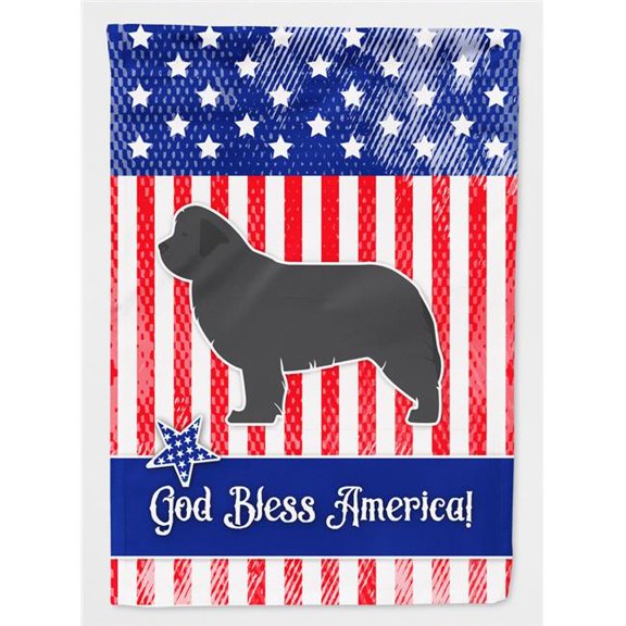 USA Patriotic Newfoundland Flag Canvas House Size