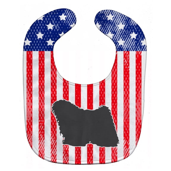USA Patriotic Puli Baby Bib