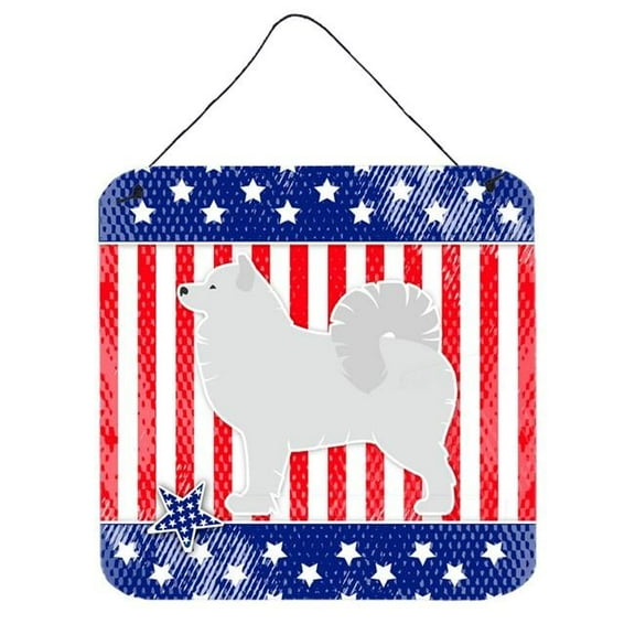 USA Patriotic Samoyed Wall or Door Hanging Prints
