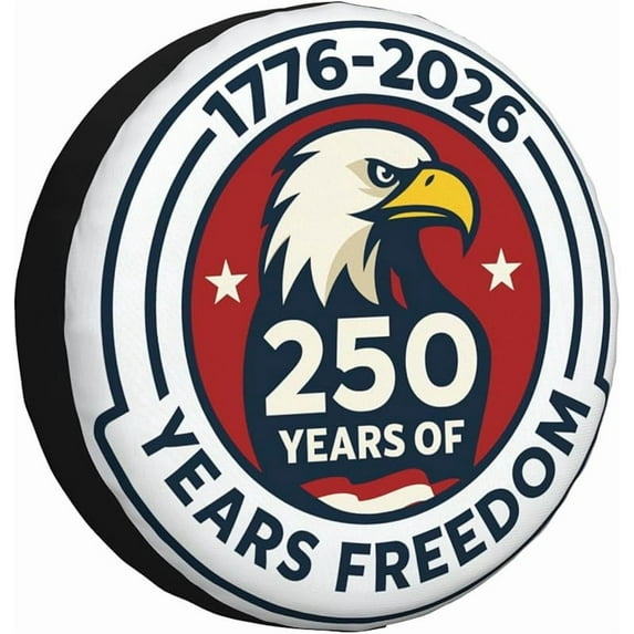 USA Patriotic Spare Tire Cover United States 250th Anniversary Wheel Protectors Weatherproof Universal Wheel Cover Fit for Rv SUV Travel Trailer Camper Truck