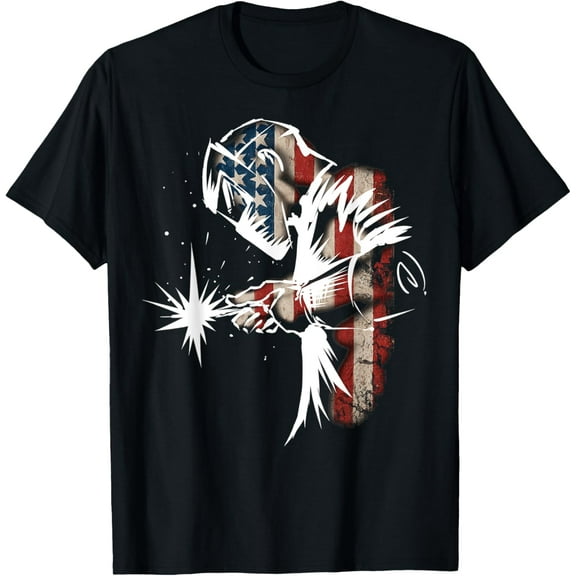 USA Patriotic Welder Gift T-Shirt