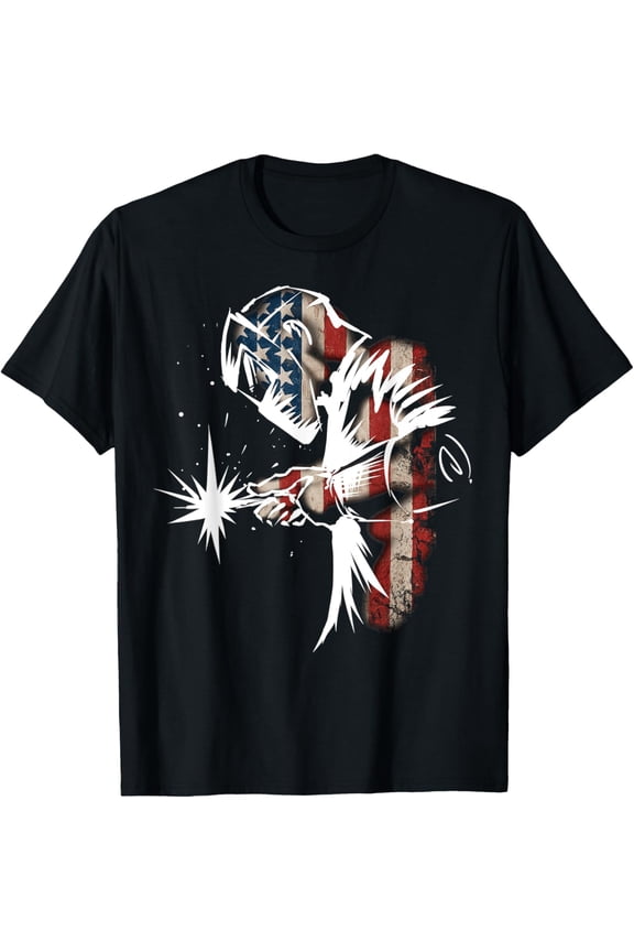 USA Patriotic Welder Gift T-Shirt