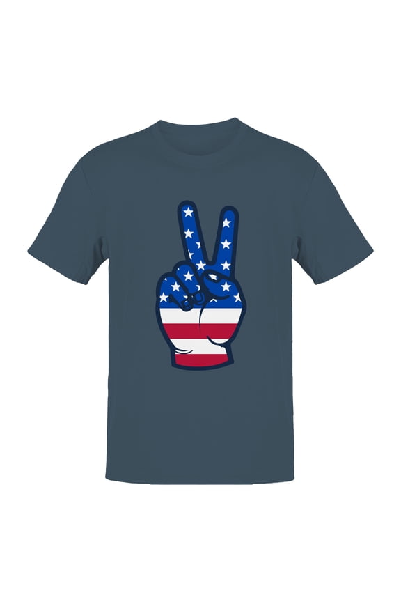 USA Peace Sign Men's T-shirt