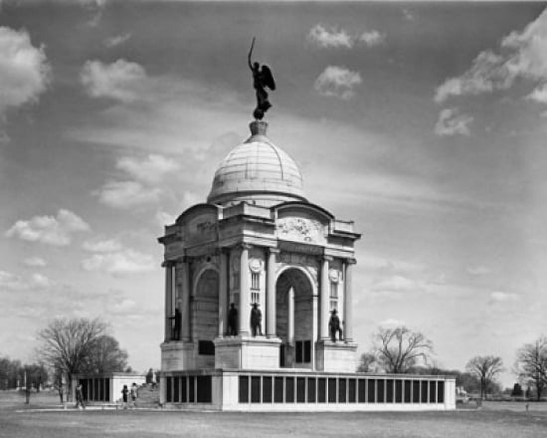 USA Pennsylvania Pennsylvania Memorial at Gettysburg Battlefield Canvas Art - (18 x 24)