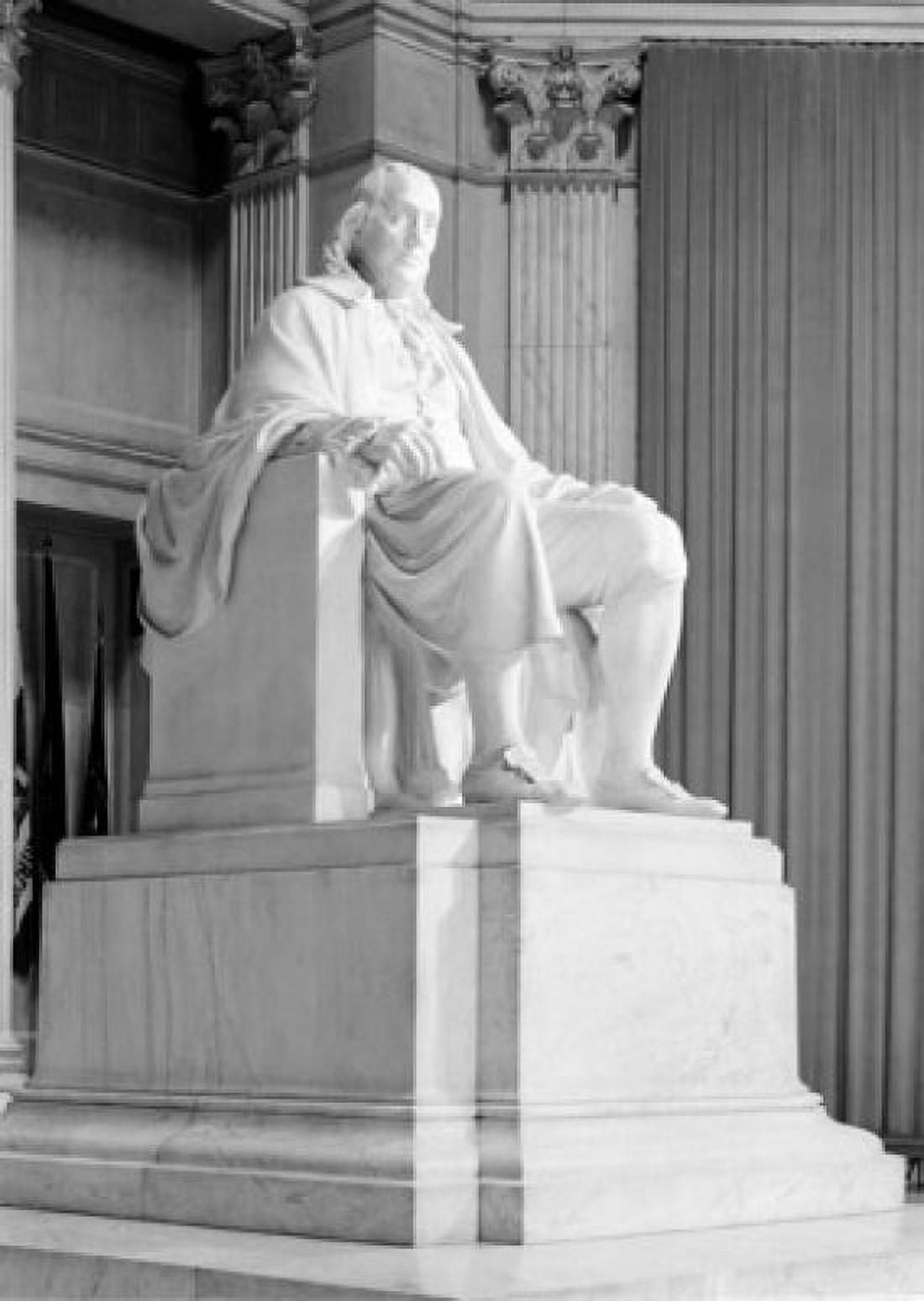 USA Pennsylvania Philadelphia Statue of Benjamin Franklin in Benjamin Franklin National Memorial Canvas Art - (24 x 36)