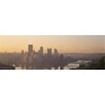 thumbnail image 1 of USA  Pennsylvania  Pittsburgh  Allegheny & Monongahela Rivers  View of the confluence of rivers at twilight Poster Print by  - 36 x 12, 1 of 1