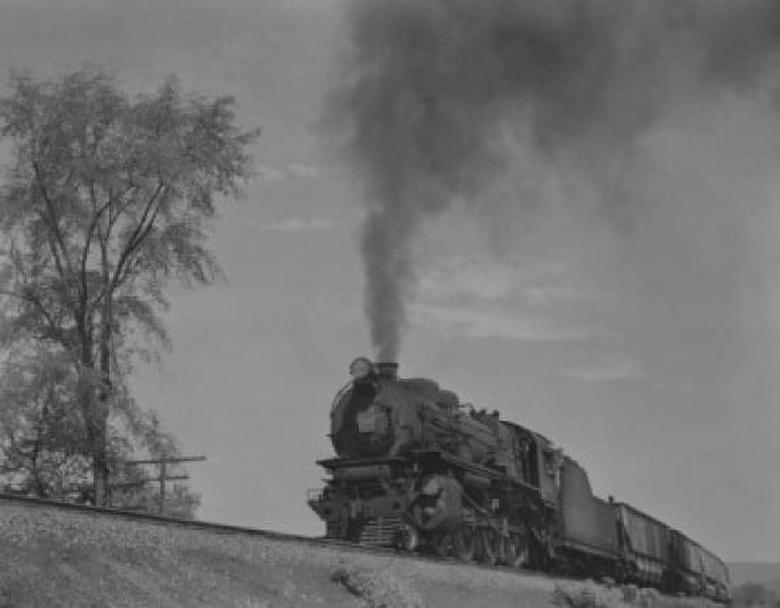USA Pennsylvania Port Allegany Steam train on railway Canvas Art - (18 x 24)