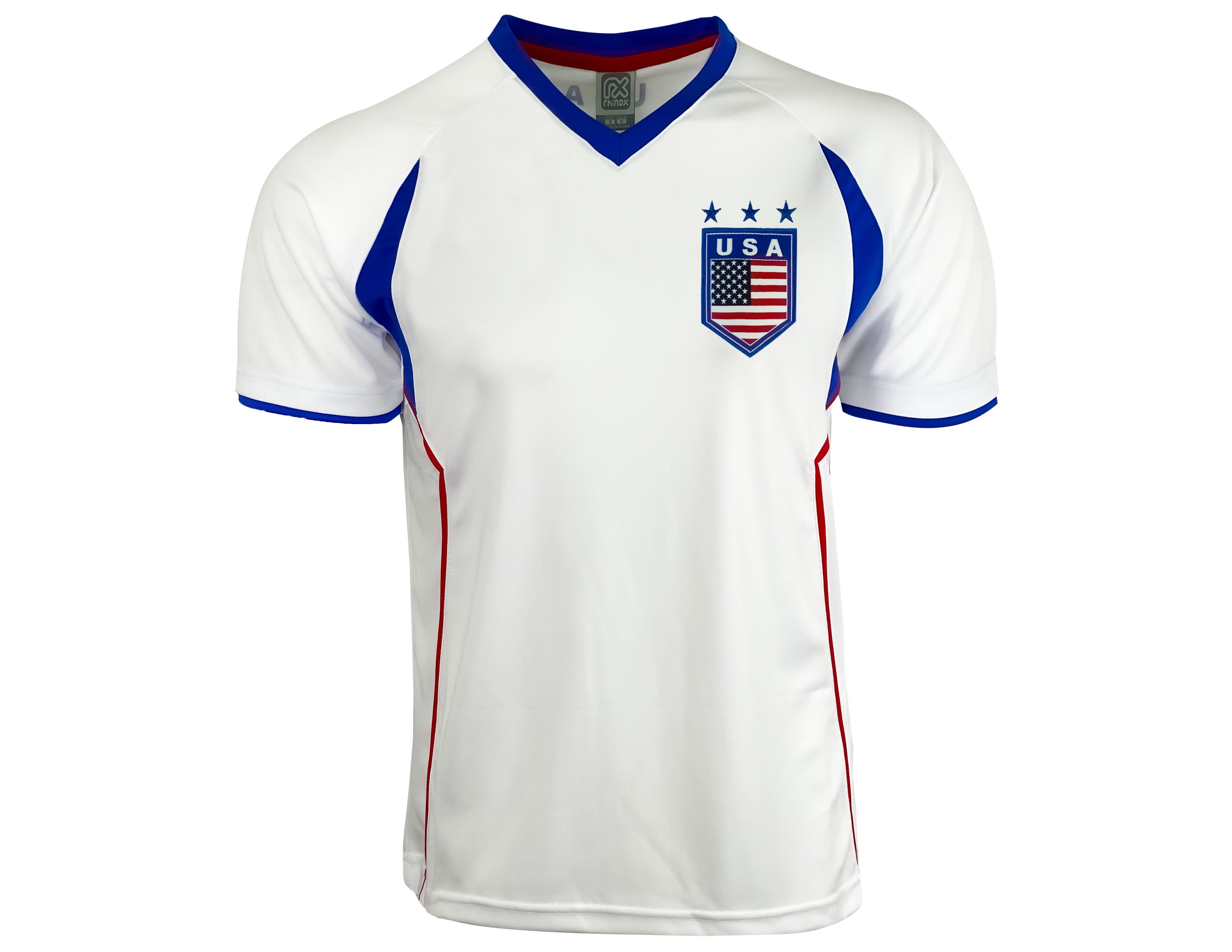 Washed Jersey Short Sleeve Top With America Patch