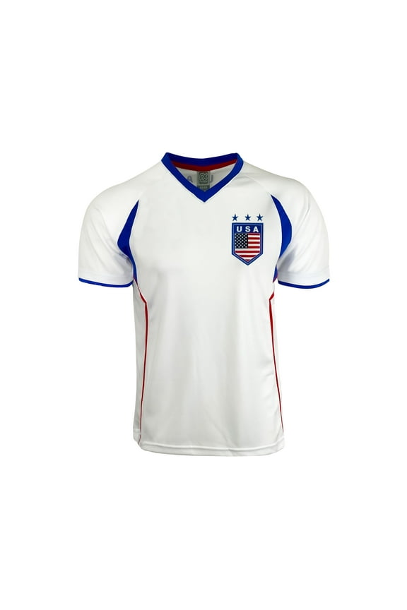 USA Performance Jersey, Soccer Jersey, USA Short Sleeve Shirt (Small)