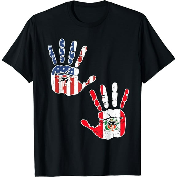USA Peru Shirt Handprint & Flag | Proud Peruvian American T-Shirt mens t shirt,black,women,funny,misfits,men,journey