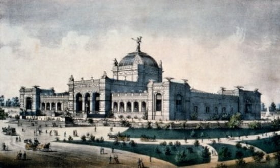 USA Philadelphia Fairmount Park Grand United States Centennial Exhibition Art Gallery Currier and Ives (1876) 1857-1907 USA Washington DC Library of Congress Canvas Art - Currier & Ives (18 x 24)
