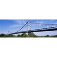 thumbnail image 1 of USA, Philadelphia, Pennsylvania, Benjamin Franklin Bridge over the Delaware River Poster Print (18 x 6), 1 of 1