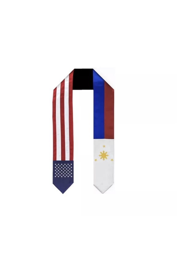 USA Philippines Graduation Sash