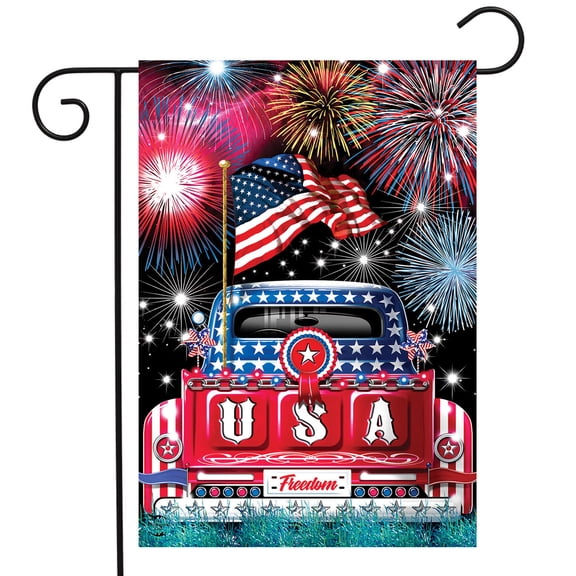 USA Pickup Patriotic Garden Flag