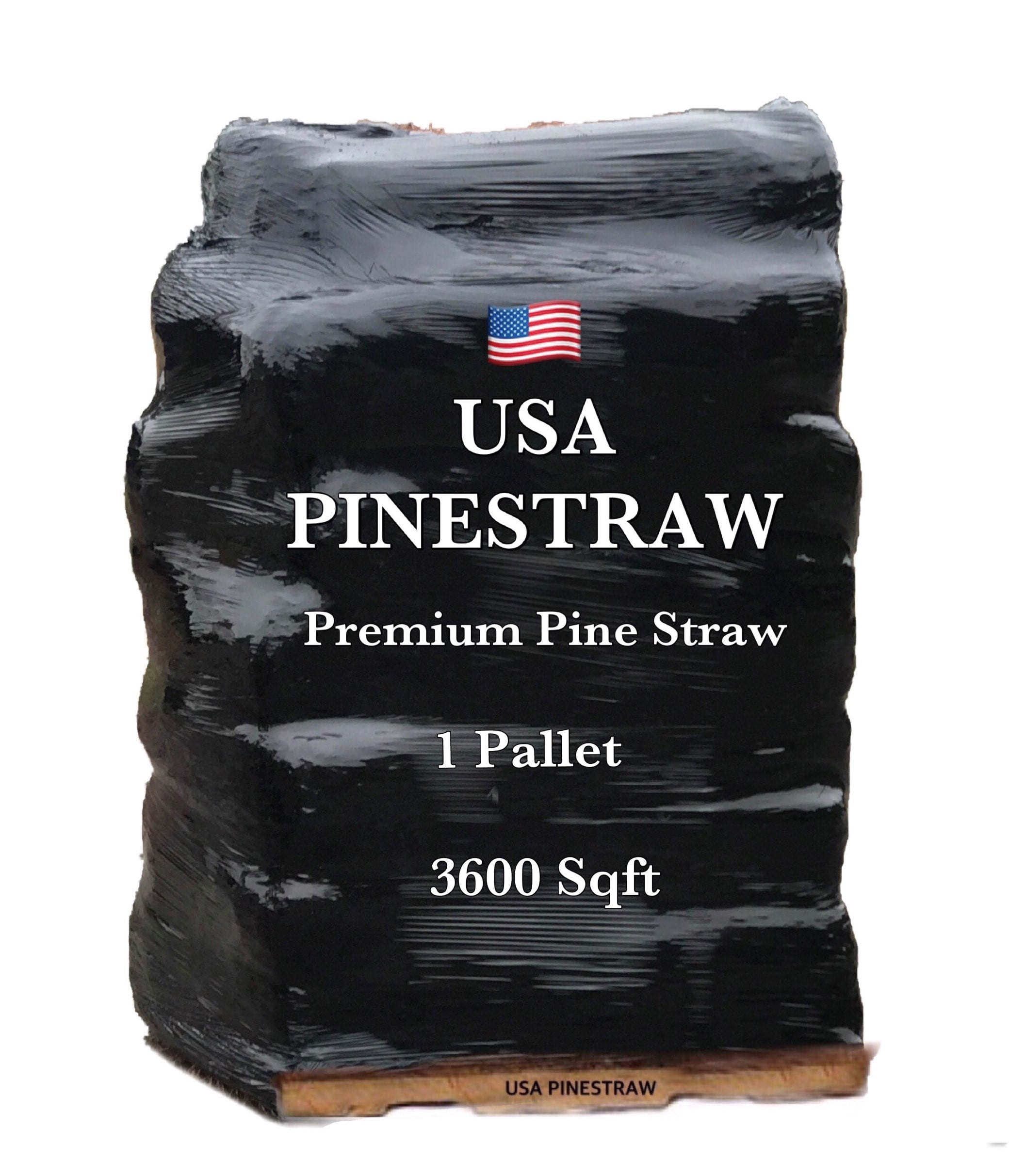 USA Pine Straw Mulch, Premium Long Needle Mulch, Natural Beauty Boost for Garden, Covers 3600 Sqft
