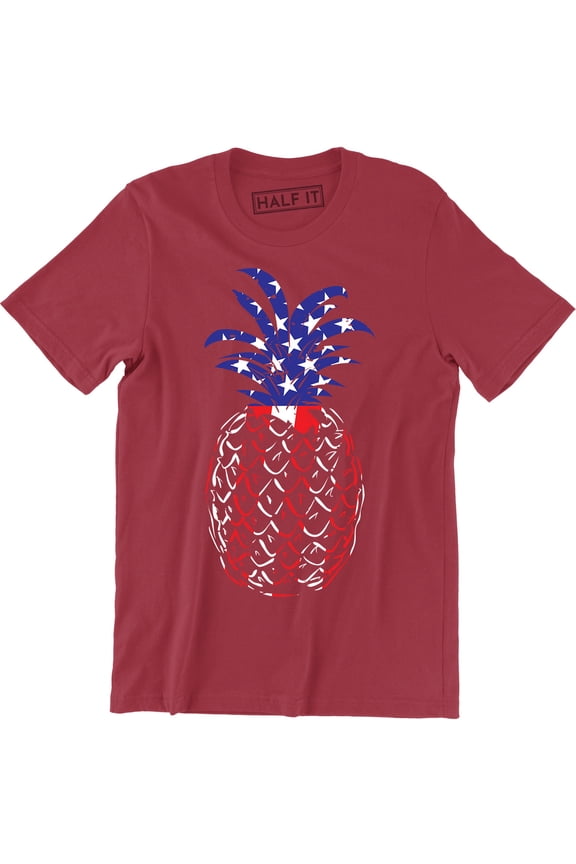 USA Pineapple Fourth Of July | 4th of July for Men Southern Attitude Tee Shirt