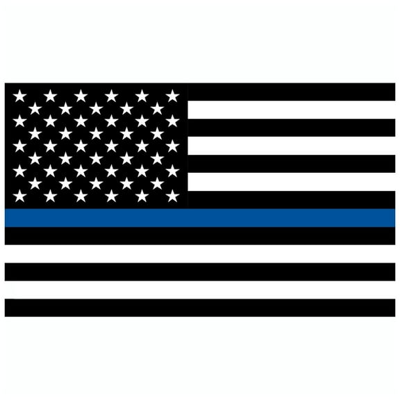 USA Police Police Department Blue Line Honor American Patriotic Flag