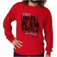 thumbnail image 1 of USA Pride Liberty Freedom and Justice Plus Size Long Sleeve Graphic Tee Shirt Brisco Brands 2X, 1 of 6