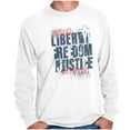thumbnail image 1 of USA Pride Liberty Freedom and Justice Plus Size Long Sleeve Graphic Tee Shirt Brisco Brands 2X, 1 of 6