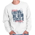 thumbnail image 1 of USA Pride Liberty Freedom and Justice Unisex Plus Fleece Graphic Sweatshirt Brisco Brands 2X, 1 of 6