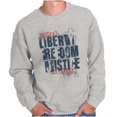 thumbnail image 1 of USA Pride Liberty Freedom and Justice Unisex Plus Fleece Graphic Sweatshirt Brisco Brands 3X, 1 of 6