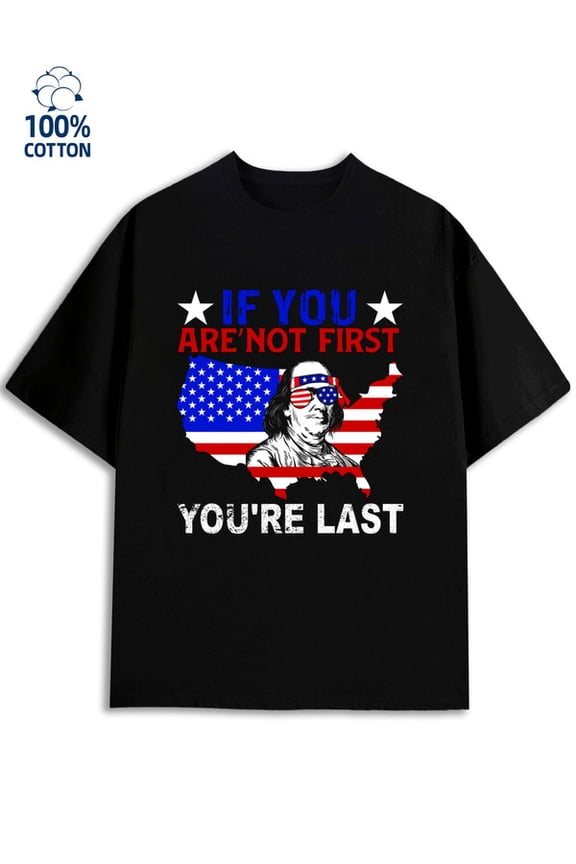 USA Pride Tee for men funny humor 180G 100% Cotton black y2k wife Basic Unisex Shirt Graphic tshirts Funny Unisex Shirt Short Sleeve tshirts Original Unisex Shirt Graphic Tee tshirts